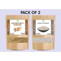 Pack of 2 - Organic Multani Mitti Mask Powder | Fuller Earth / Multani Mud (Multani Matti) + Husn e Yousuf / Husn e Yusuf / Husne Yusaf / Husn e Yousaf. 
