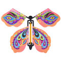 10 PCS Magic Wind Up Flying Butterfly Surprise Box Explosion Box in The Book Rubber Band Powered Magic Fairy Flying Toy Surprise Gift Fengshi. 