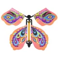 10 PCS Magic Wind Up Flying Butterfly Surprise Box Explosion Box in The Book Rubber Band Powered Magic Fairy Flying Toy Surprise Gift Fengshi. 
