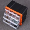 Cabinet 12 Plastic Drawer multi uses Box for DIY Tool Bits Plastic Storage Units Workshop Screws and Small Parts. 
