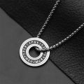 wholesale Stainless Steel Vintage Viking Wind Rune Letter Circle Pendant for Men's Titanium Steel Corrosion Necklace men jewelry. 