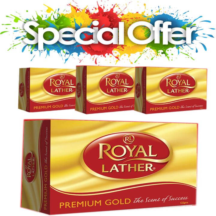 PACK OF 4 ROYAL LATHER SOAP