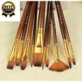 Keepsmiling Paint Brushes Professional Quality Flat Tip Round Tip Angular Tip Fan Brushes Best For Artists. 