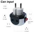Universal Multi Plug Adapter Travel Adapter, Two pin socket Button, 3 Pin US, UK converter to EU Plug Conversion Adapter Highly Durable Multi Socket. 