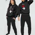 Pack of 2 COUPLE TRACK SUIT  WINTER COLLECTION  Good quality  COMPLETE SUIT  HOODIS+TROUSER. 