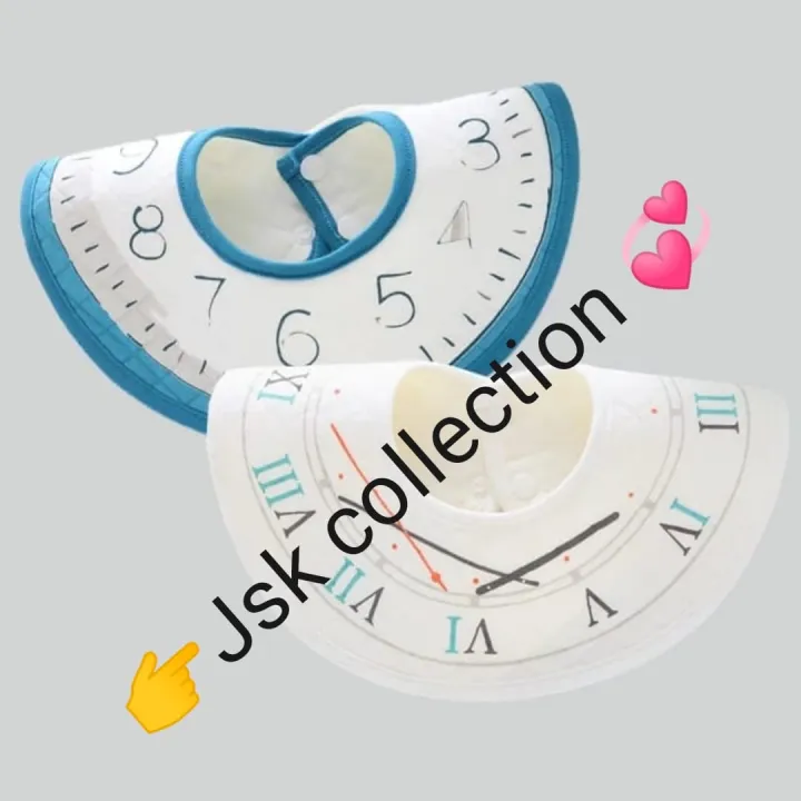 Baby%20round%20shape%20Bibs%20Feeding%20Bibs%20napkin%20%20Bandana%20unisex%20Burp%20Cloths%20Baby%20soft%20new%20style%20bib%20pack%20of%202%20-%20Image%203