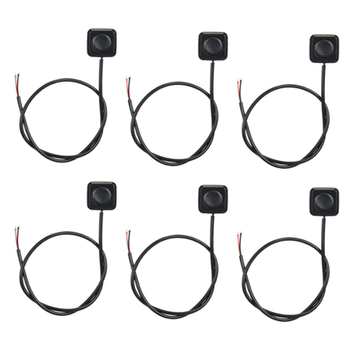 6Pc Momentary Switch Momentary Push Button on Off Switch 12V 24V Mount Mini Button Switch Easy Install Easy to Use