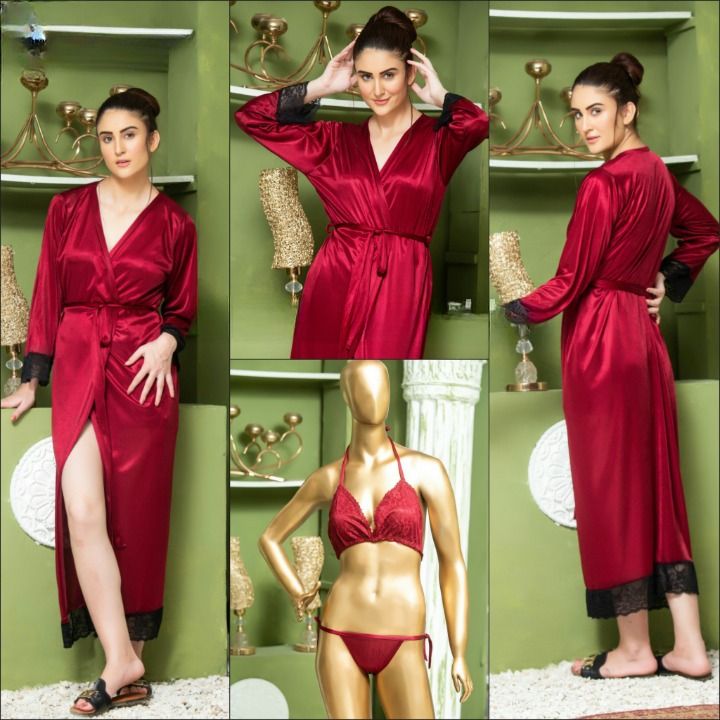 Luxury%202%20/%203%20Pcs%20Short%20/%20Long%20Silk%20Pajama%20Set%20For%20Women%20/%20Night%20Dress%20For%20Girls%20Cami%20Top%20/%20Shorts%20Premium%20Matte%20Satin%20PJ%20Set%20Nighties%20For%20Women%20/%20Lingerie%20Sleepwear%20-%20Image%205