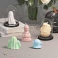 Silicone 3D Ghost Mold Creative Holiday Theme 3D Design Pumpkin Skull Mold Easy-to-Use Aroma Candle Mold for Halloween Party Home Decor Craft Enthusiasts Candle Making Holiday Gifts. 