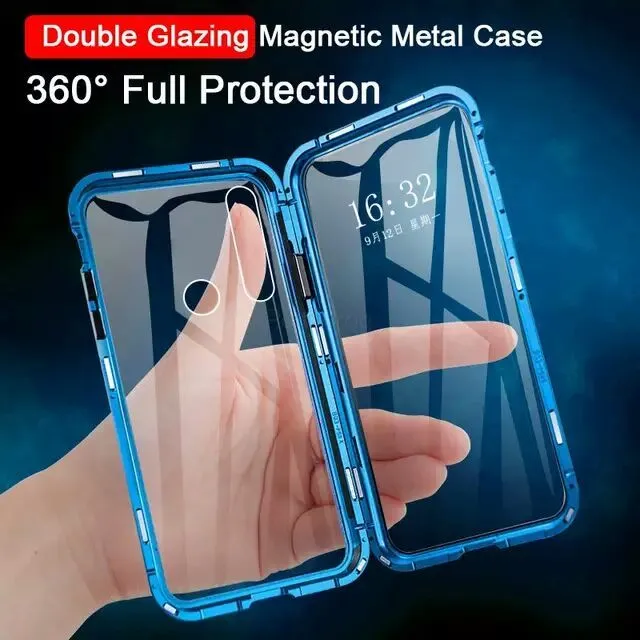 Samsung%20Galaxy%20A50%20-%20360%20Magnetic%20Adsorption%20Case%20Metal%20Frame%20Tempered%20Glass%20Back%20with%20Built-in%20Magnet%20Cover%20For%20Samsung%20Galaxy%20A50%20-%20Image%203
