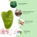Gua Sha Facial Tools, Natural Gua Sha Scraping Massage Tool, Anti-Aging, Reduces Wrinkles, Facial Massager Tool, Body Massager tool, Green Guasha, Green Stone for Facial Body Skin for SPA Acupuncture Therapy Trigger Point Treatment. 