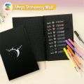 Midnight Edition Black Paper Bullet Journal Notebook. 
