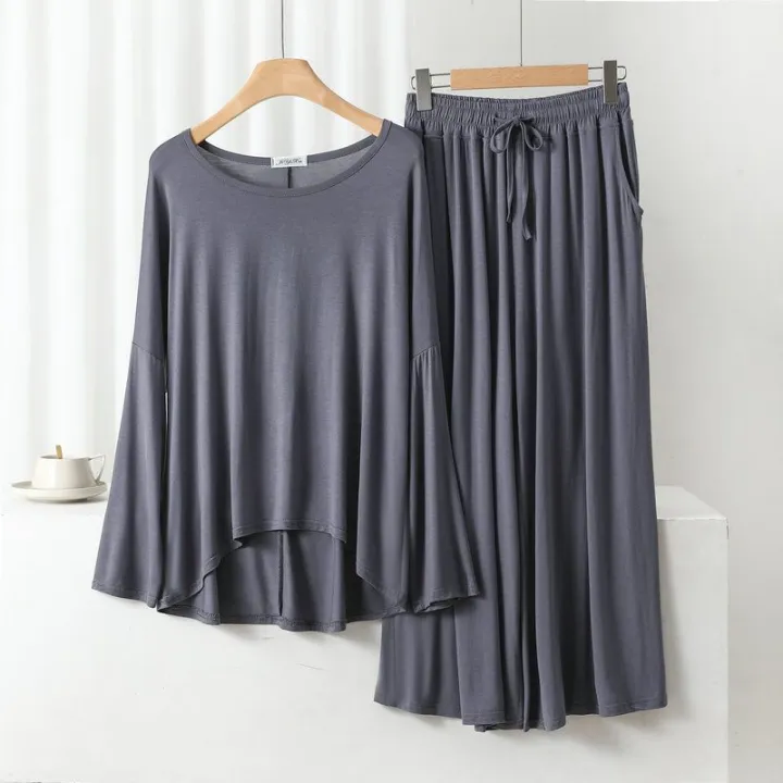 Nightwear%20Loose%20Sleeves%20T%20Shirt%20with%20Palazzo%20Trouser%20Suit%20for%20Women%20and%20Girls%20-%20Image%205