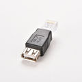 RJ45 Male to USB AF A Female Adapter Socket LAN Network Ethernet Router Plug. 
