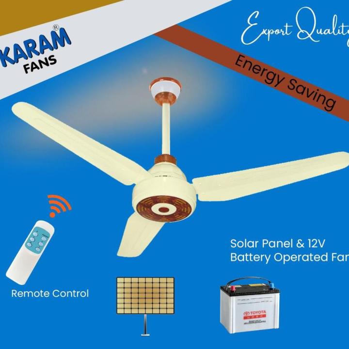 Karam AC-DC Ceiling Fan Inverter Hybrid Copper Winding With Remote ...