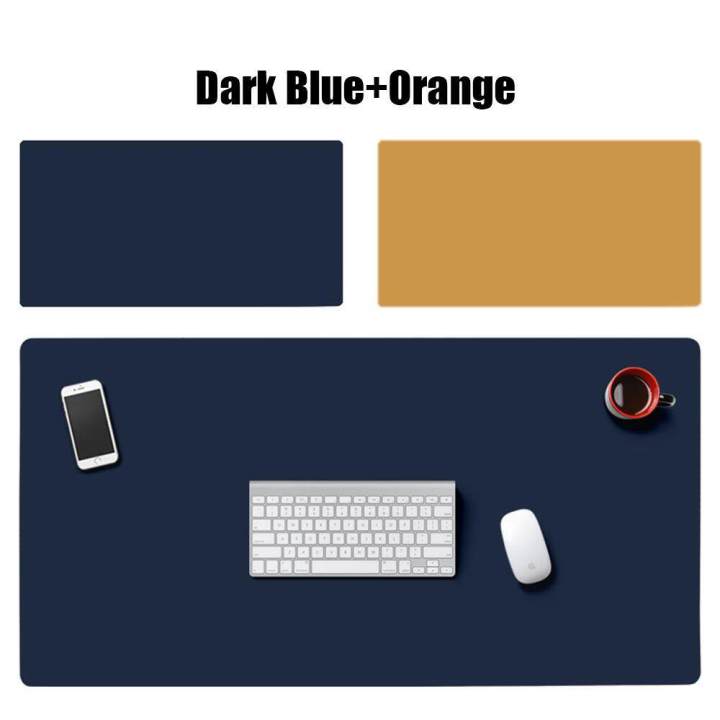 【IKE】Soft Modern Desktop Laptop Large Leather Double-sided Mouse Pad Table Mat