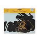 Umrah Mubarak Garland Cursive Style Banners For Decoration Laser Cut Card for Room, Decorate your Home Banner Available in Gold, Silver, Red & Black. 