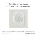 AC 220V LED PIR Motion Sensor Light Switch Infrared Human Body Detection Auto On Off Light Smart Switch for Corridor Staircase. 