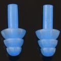 TWEXQNY 2 Pair Swimming Dive Flexible Silicone Ear Plugs Earplug Blue. 