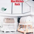 Kasana traders Kitchen Dish drying Rack for Efficient Drying Organization and storage with multiple slots and compartments to hold plates bowls glasses cutlery utensils and other Kitchenware kitchen accessories. 
