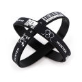 YQ504 Anime Comics Hunters Bangle Bracelets Elastic Wristlet Cartoons Sports Waterproof Black Wristband Rubber Bracelet Jewelry. 