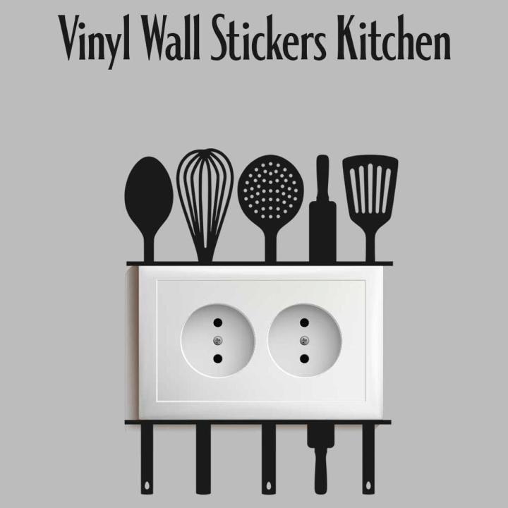 Switch Board Kitchen Stickers Wall Decal, Wall Art Stickers, Decoration for Living Room, Vinyl Sticker