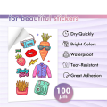 24 Sheets Vinyl Sticker Paper for Inkjet Printer - Printable Glossy Sticker Paper and Holographic Laminate Sheets. 