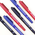Permanent Double Head Marking Pen Waterproof Ink Fine Spot Black Blue Red Ink Round Head Fine Color Marking Pens. 