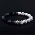 High Quality Tiger Eye Agate 10mm Faceted Stone Bracelet Stainless Steel Lucky Men's Beaded Bracelet. 
