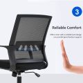 Home Office Chair Ergonomic Desk Chair Mid-Back Mesh Computer Chair Lumbar Support Comfortable Executive Adjustable Rolling Swivel Task Chair with Armrests,Black. 