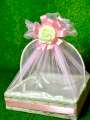 Beautiful Gift Basket with pink net Wrap and beautiful flower Best for Birthday/Anniversary/Wedding/Gift By Maxify Store. 