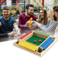 4-Sided 1-10 Numbers Shut the Box Dice Board Game For Drinking Party Family Kids Toys Recreation Toy. 