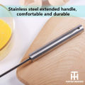 Whisker Beater, Semi-Automatic Whisker, Rotating Mixer Self Turning Egg Stirrer, Stainless Steel Kitchen Utensil for Eggs, Milk, Cream, Bread and Cake Kitchen Tools By TINTED HEAVEN. 