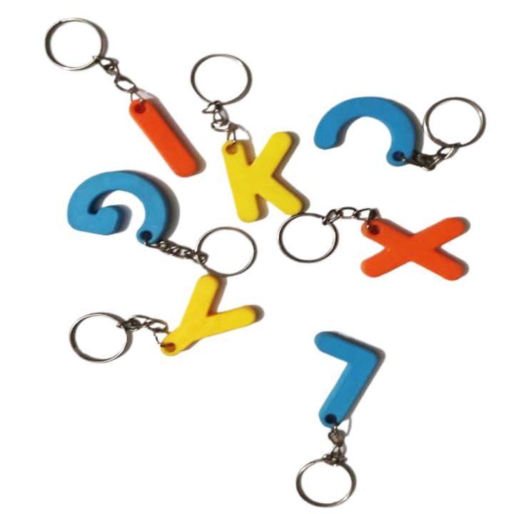 Single Letter Keychains