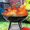 22 Inch BBQ Charcoal Grill Round Kettle - Barbecue Grill With Lid and Wheels. 