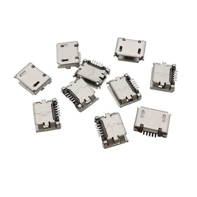 5pcs Mobile micro USB SMD data charging Connector jack