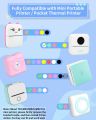 Thermal Printer Printing Paper Roll 57*25mm for Portable Bluetooth Mini Printer for Printing Photos/ Pictures/Office Receipt/Labels/Note/QR Code/Labels/Memo. 