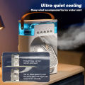 4-In-1 Multi-Functional Portable Air Humidifier Cooling USB Fan With 7-Color Night Light. 