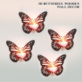 Pack of 4 Decorative Butterfly Wall Shelf, Decoration Candlestick, Wall Décor Ideas, Wooden Wall Shelves. 