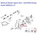 Black & Decker Suction Connector Inside PART for Pressure Washers PW1300 PW1400 PW1500 PW1600 etc - Spare Part 1004512-17. 