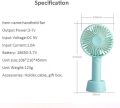 USB Mini Strong Wind Handheld Fan Portable and Quiet Rechargeable Hand Fan for Student Office Small Pocket Cooling Fans. 