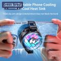 Green forest Phone Radiator Fan 2-Gear Adjustable Mobile Phone Cooler Air-cooled Cooler. 