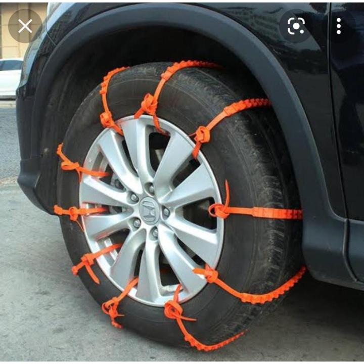 Automotive 10Pcs Wheel Tire Snow Anti-skid Chains Mud Wheel Tyre Tire Cable Tie Chain 94CM