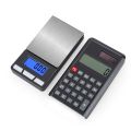 Bag Weight Balance Gram Carat Scale Blue Dense Digital Jewelry Gold .01g Fine 200g 0 LCD Port 500g 0.1 Solar Calculator Scale. 