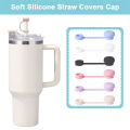 Straw Covers Cap Reusable Silicone Straw Toppers Compatible With Stanley Cup Spill Leak Stopper Splash Dust Proof Straws Cover Qingyue. 