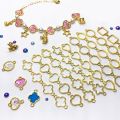 Mini Alloy Bezel Double Loops Open Bezel Hollow Frame Pendants For Necklace Bracelet Earrings Epoxy Resin. 