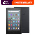 Amazon Fire 7 | 5th Generation | 8 GB Storage | 1 GB RAM | 1.3 GHz quad-core processor | 7″ IPS Display | 2 MP main camera and rear-facing cameras with 720p HD video recording| 2980 mAh Battery. 