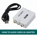 HDMI To Audio Video AV Adapter. 