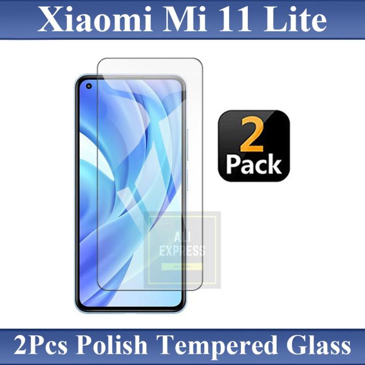 2Pcs Xiaomi Mi 11 Lite Tempered Glass Screen Protector Premium High Quality Polish Glass For Xiaomi Mi 11 Lite