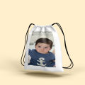 Create Your Own Customized Photo Drawstring Bag- Personalize Your Drawstring Bag. 